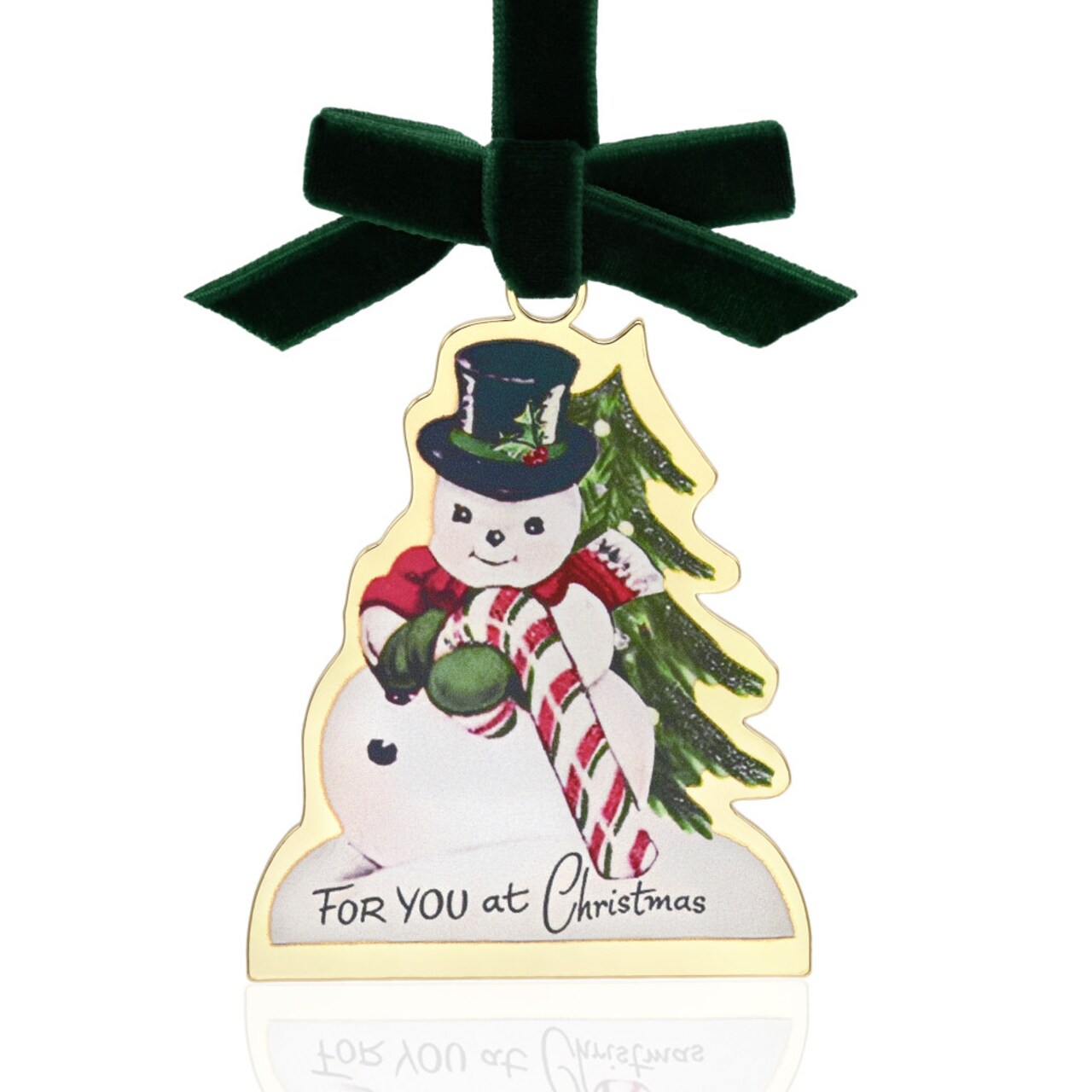 Gloria Duchin For YOU at Christmas Vintage Style Snowman Tree Ornament 